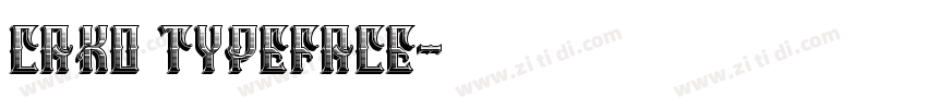 Cako typeface字体转换
